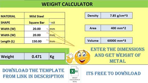 excel sheet metal|metal weight calculator excel sheet.